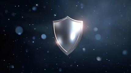 Fototapeta premium Shine of Shield. Security background 