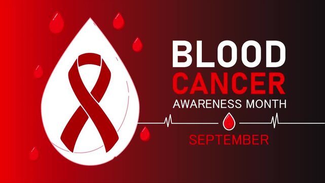 Blood Cancer Awareness September Healthcare Motion Graphics