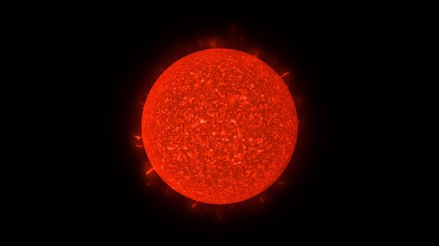 The Sun &ndash; Into the Fire. 3d animation