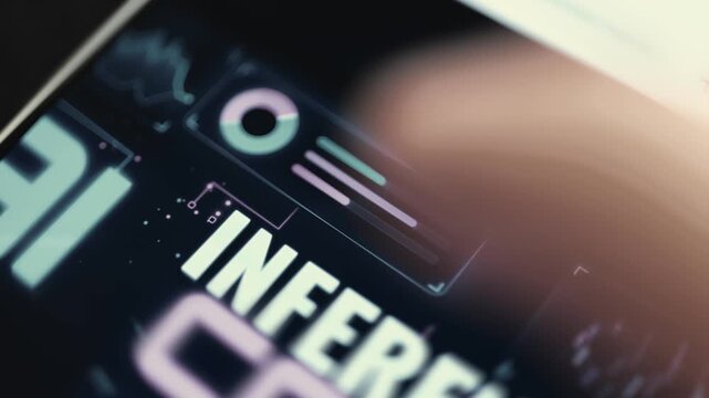 ai inference dashboard displays donut progress metrics