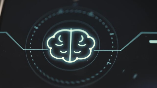 glowing brain represents artificial intelligence reasoning