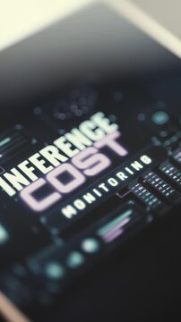 vertical inference cost monitoring screen in purple