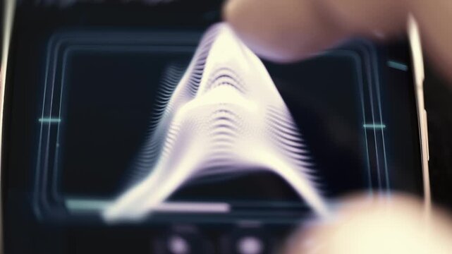 macro data terrain forms luminous analytical peak