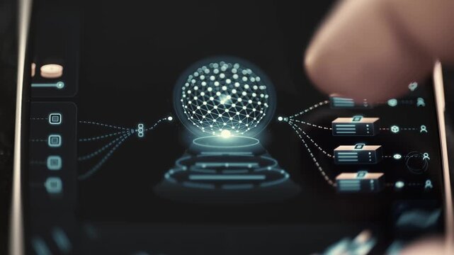 network sphere coordinates connected cloud infrastructure services
