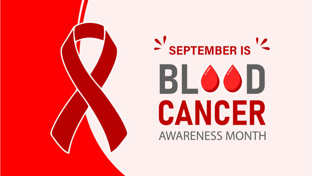 Blood Cancer Awareness Month September With Red Ribbon