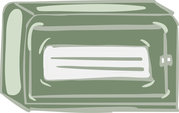 vector illustration of an electric oven