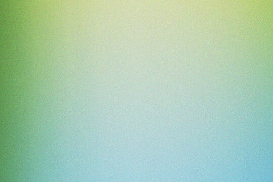 Fresh verdant green to clear sky blue gradient creating a natural calm backdrop with an ethereal grain texture