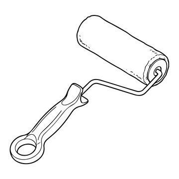 Paint Roller Vector

