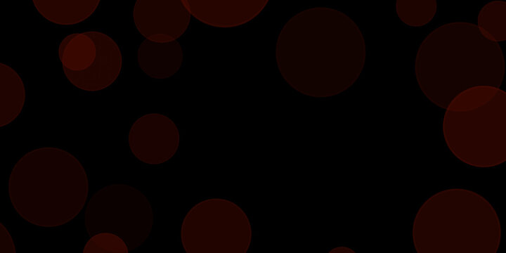 Minimalist black backdrop adorned with large dark red transparent circles and soft ambient light