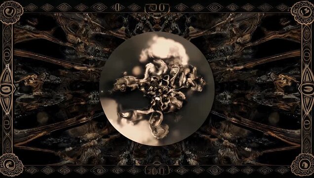 edgy ultra-high-definition 60fps animated border frame features grunge textures and looping patterns designed as a dynamic graphic element for creative projects digital design and edgy visual