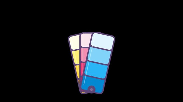 Color palette swatches displayed on a black background.