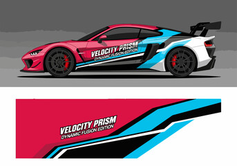 Fototapeta premium Dynamic Fusion Edition Sports Car with Racing Decal Design