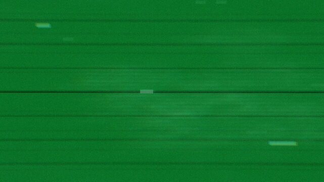 Abstract glitch rising on alpha tiny block popping and sending lateral streaks mimicking corruption