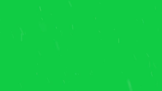 Upper-edge streaks sending white particles falling diagonally on transparent BG for graphic overlay