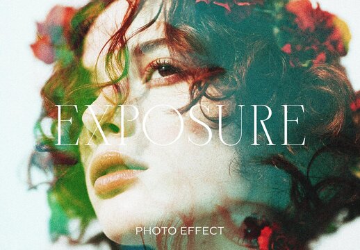 Prism Exposure Photo Effect For Poster And Social Media Design