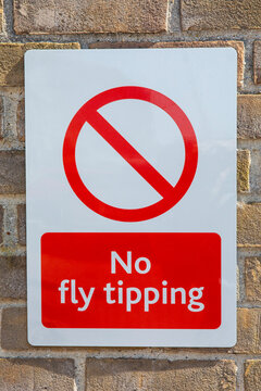 No Fly Tipping Sign