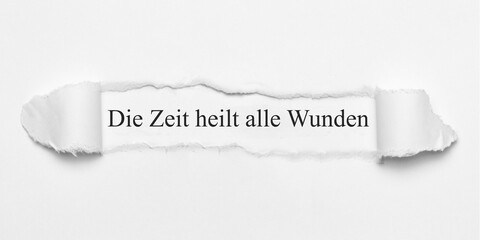 Obraz premium Die Zeit heilt alle Wunden 
