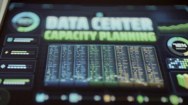 data center capacity planning analytics dashboard overview