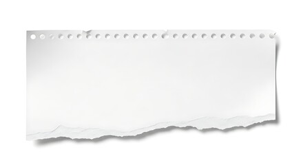 Fototapeta premium Abstract minimalist line graph on torn paper strip