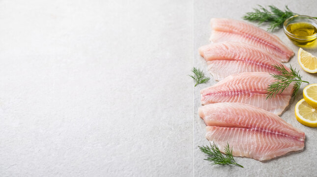 Fresh Tilapia Fillets with Lemon and Dill