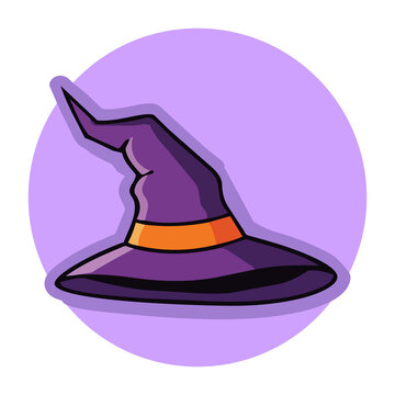 Purple Witch Hat for Magic and Fantasy Theme Design