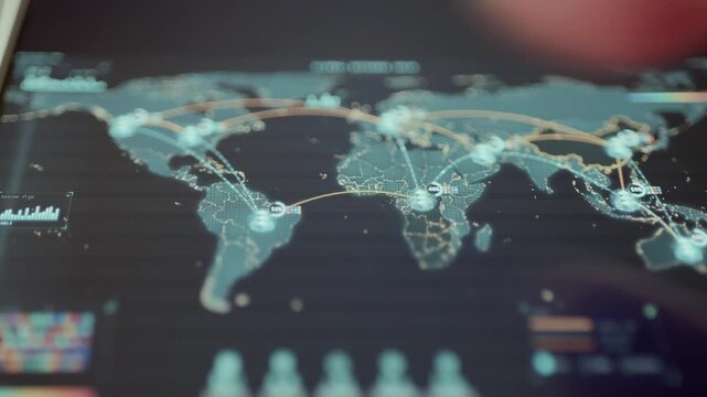 global data center network map visualizes international routes