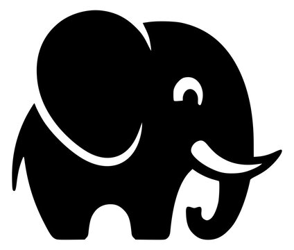 elephant logo icon vector