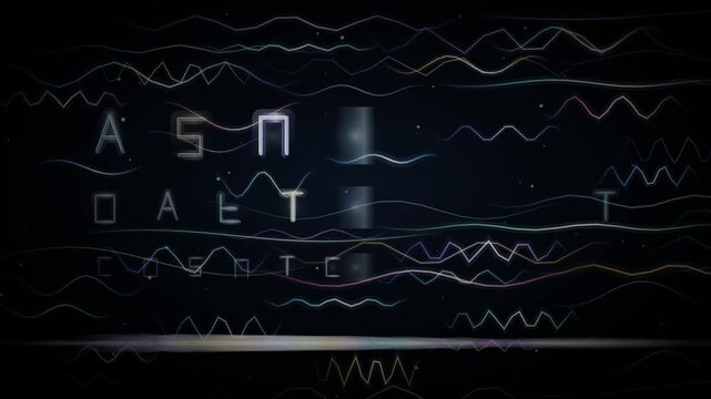 Dynamic Liquid Light Typography Reveal In Abstract Wavy Pattern Background