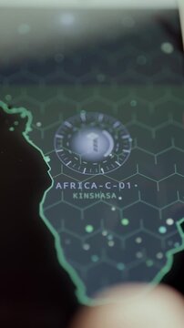 africa c 01 kinshasa infrastructure node on digital map