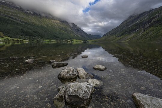 Stiller Bergsee Eidsvatnet, Stranda Municipality, M&oslash;re og Romsdal, Norway