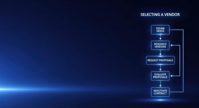 Futuristic digital interface with glowing buttons and abstract blue background showcasing technology and data flow