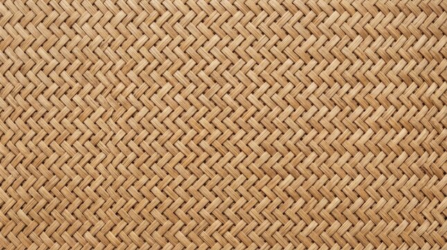 Natural Woven Texture Background - Rustic Brown Basket Weave Pattern