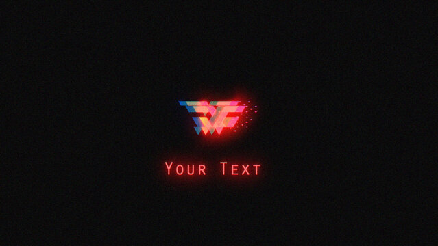 Fast Digital Glitch Logo Reveal for Gaming and Tech Channel Intros