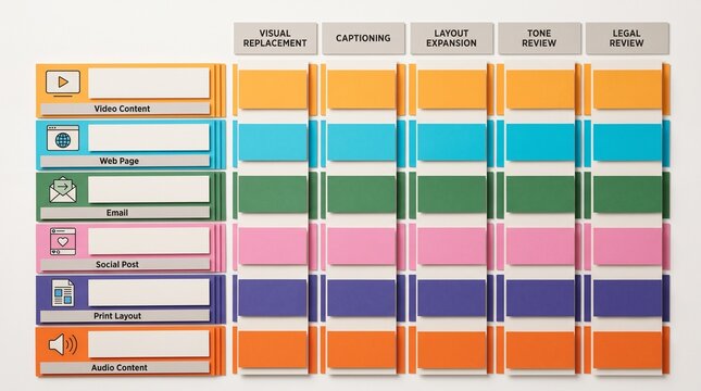 Content format matrix for localization strategy teams