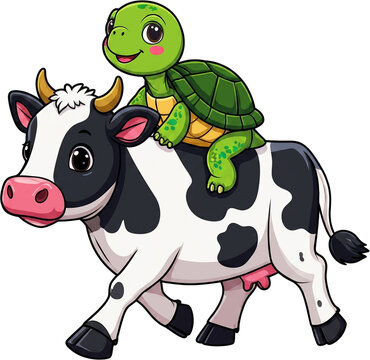 Turtle Riding Cow