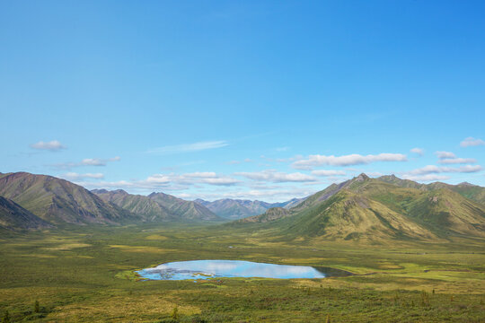 Lake in tundra