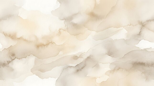 Abstract Watercolor Background with Earth Tones and Organic Shapes