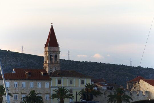 Trogir old town bell tower sailing croatia