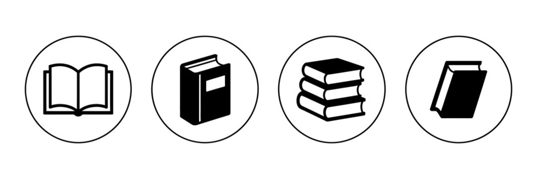 book icon set, open book icon vector and ebook symbol for reading design