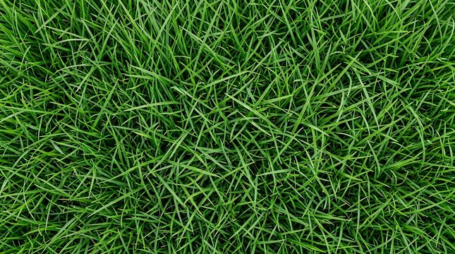 Vibrant Green Grass Texture Lush Lawn Background Ideal for Nature Website Banner and Landscaping Presentation Design