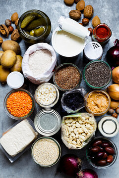 Vegan pantry staple ingredients