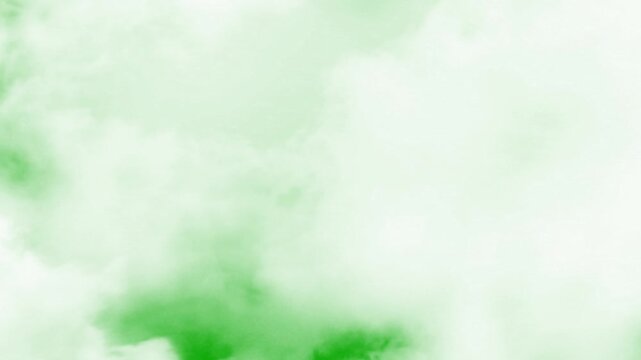 4k moving clouds. fluffy white cloudscape with smooth drifting motion on green screen. realistic sky overlay effect. seamless loop animation.
