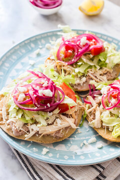 Tostadas de pollo