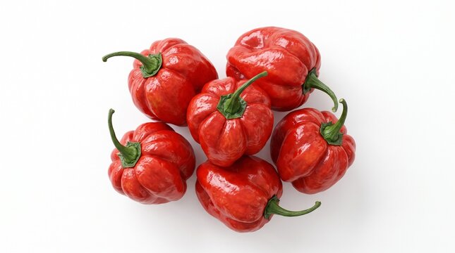Luxury 3D render showcasing some of the world&rsquo;s hottest chili peppers from different countries