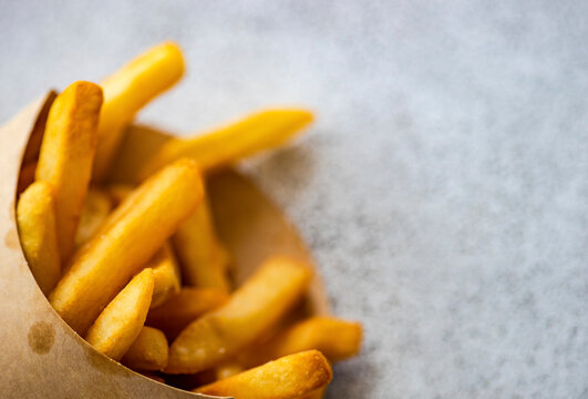 French fries in the box