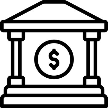 Bank institution representing financial services