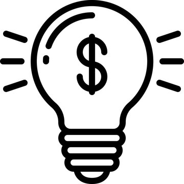 Financial idea represented by money