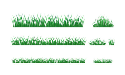 Obraz premium Green Grass Border Elements lawn turf meadow field