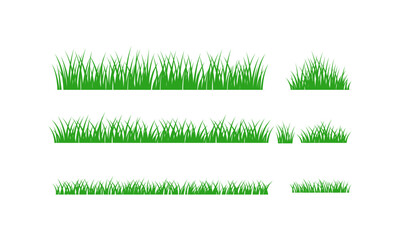 Obraz premium Green Grass Border Elements lawn meadow field nature
