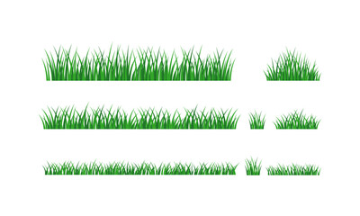 Obraz premium Green Grass Border Elements lawn nature field